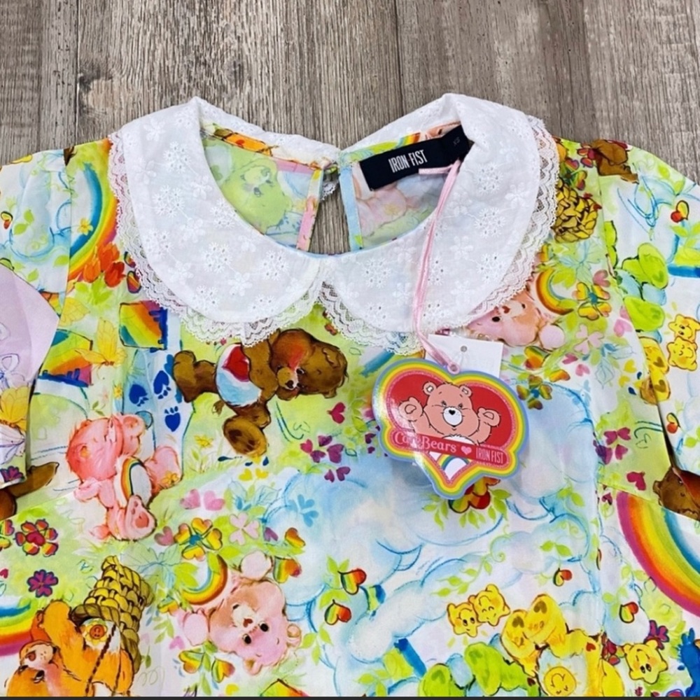 Iron Fist Care Bears Spring Fling Girly Top Size Medium
